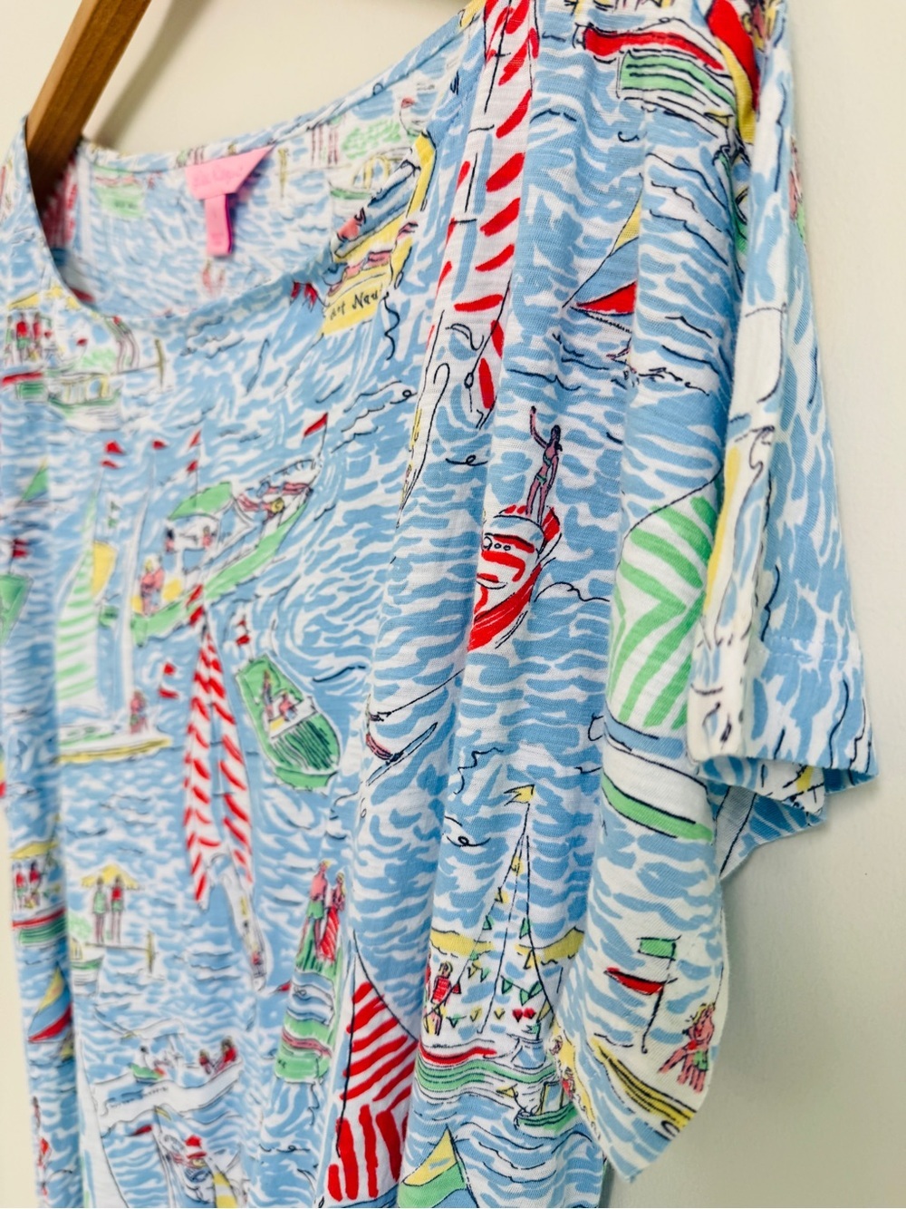 Lilly Pulitzer Carmine Dress GET NAUTI Print Size Large - Picture 4 of 6